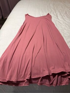 ANDREE BY UNIT Dusty Rose Crossback Tank Dress
